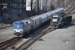 Amtrak Pennsylvanian 42 and an NS Local